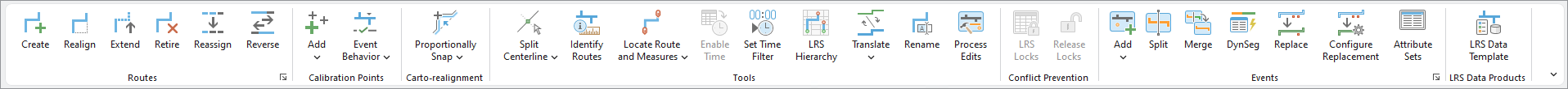 Location Referencing tab in ArcGIS Pro Location Referencing tab in ArcGIS Pro